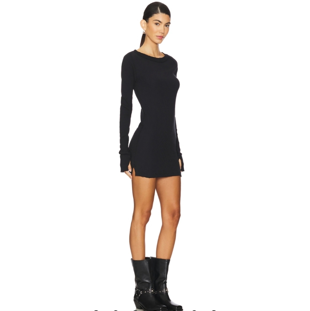 Free People Black Long Sleeve Dress
